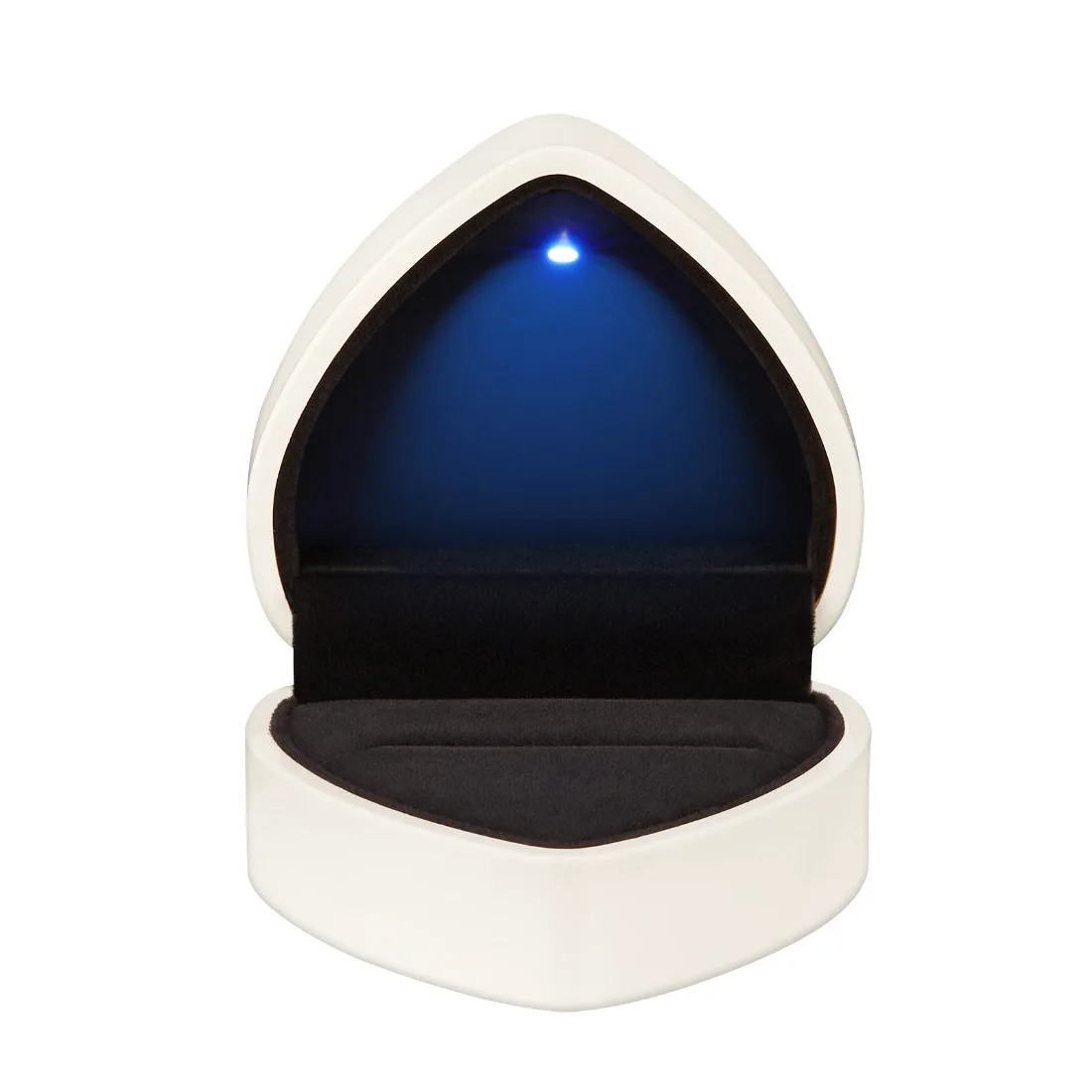 LETURE Heart LED Ring Box in White, view 2