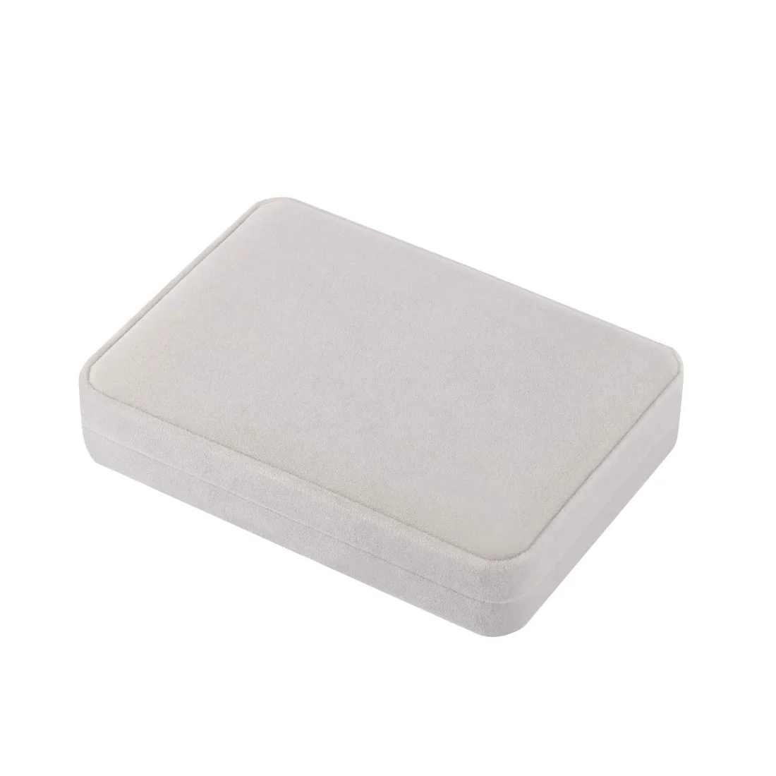LETURE Large Velvet Set Box in Grey, view 4
