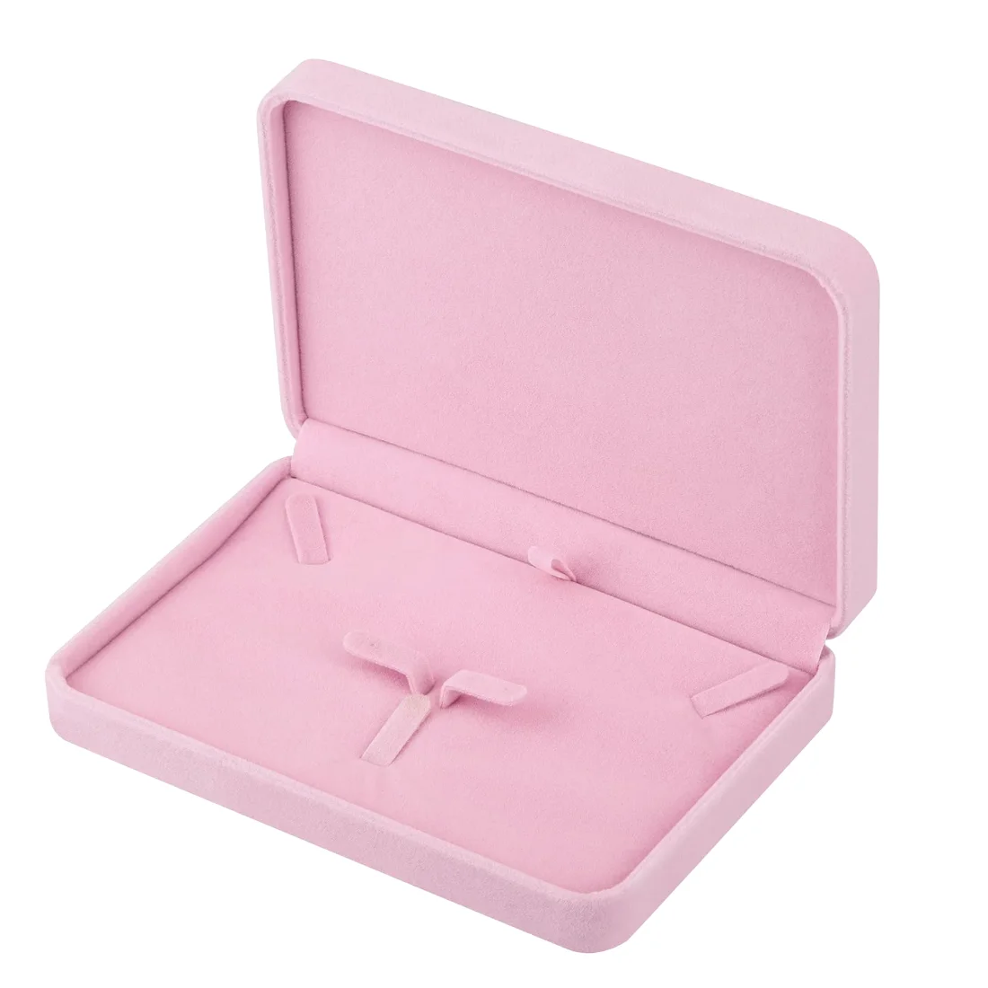 LETURE Large Velvet Set Box in Pink, view 2