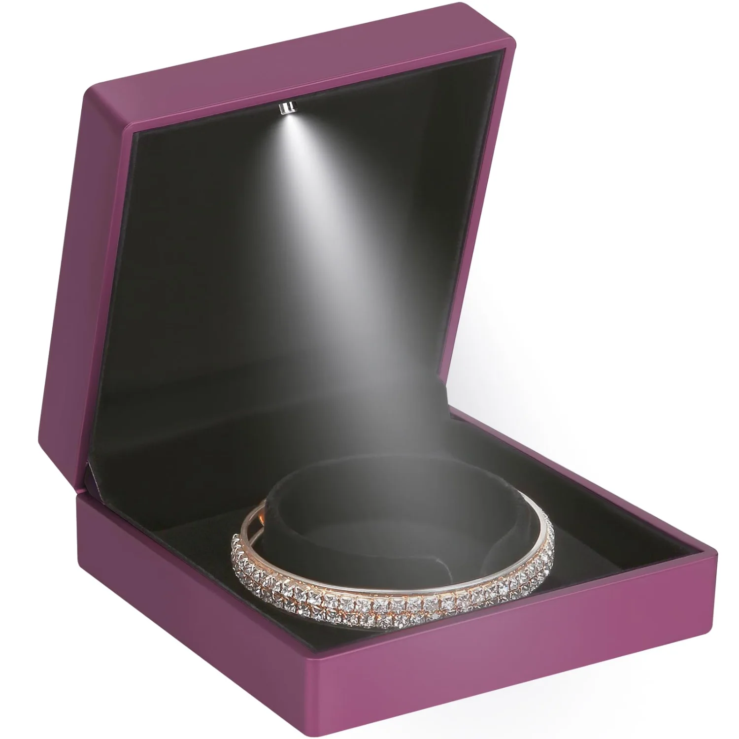 LETURE LED Bracelet Box in Purple