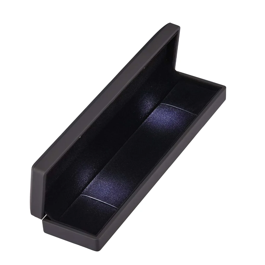 LETURE LED Long Necklace Box in Black, view 3
