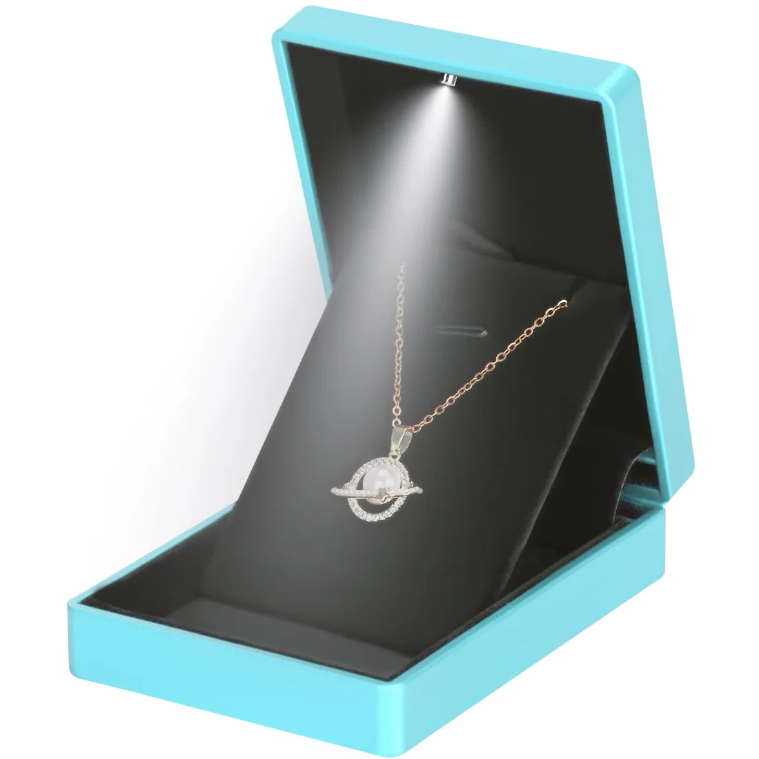 LETURE LED Pendant Box in Blue, Style 2, view 2