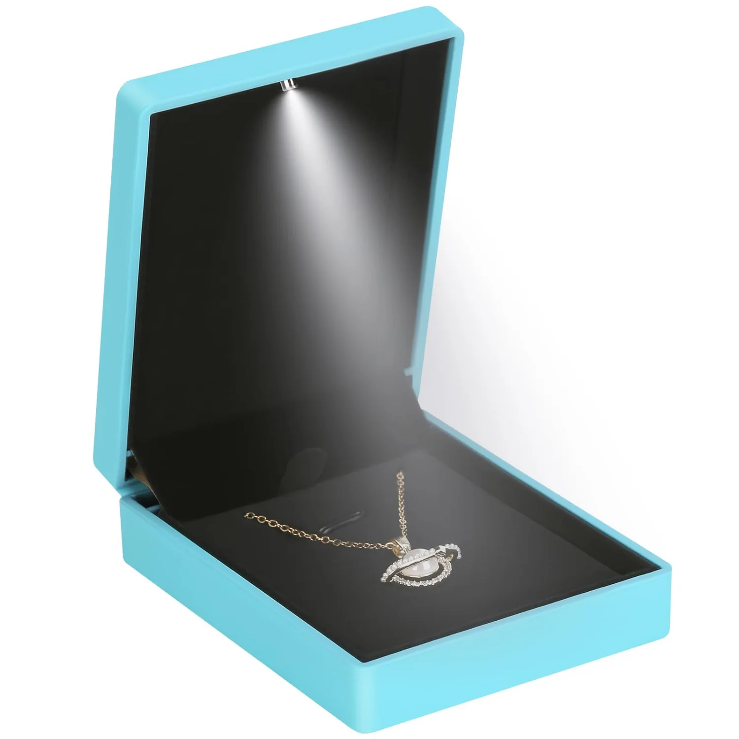 LETURE LED Pendant Box in Blue, Style 2