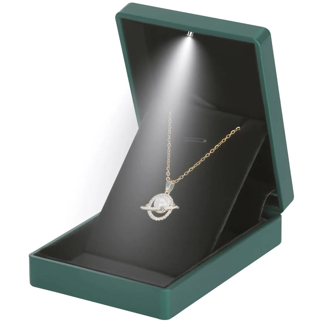 LETURE LED Pendant Box in Green, view 2