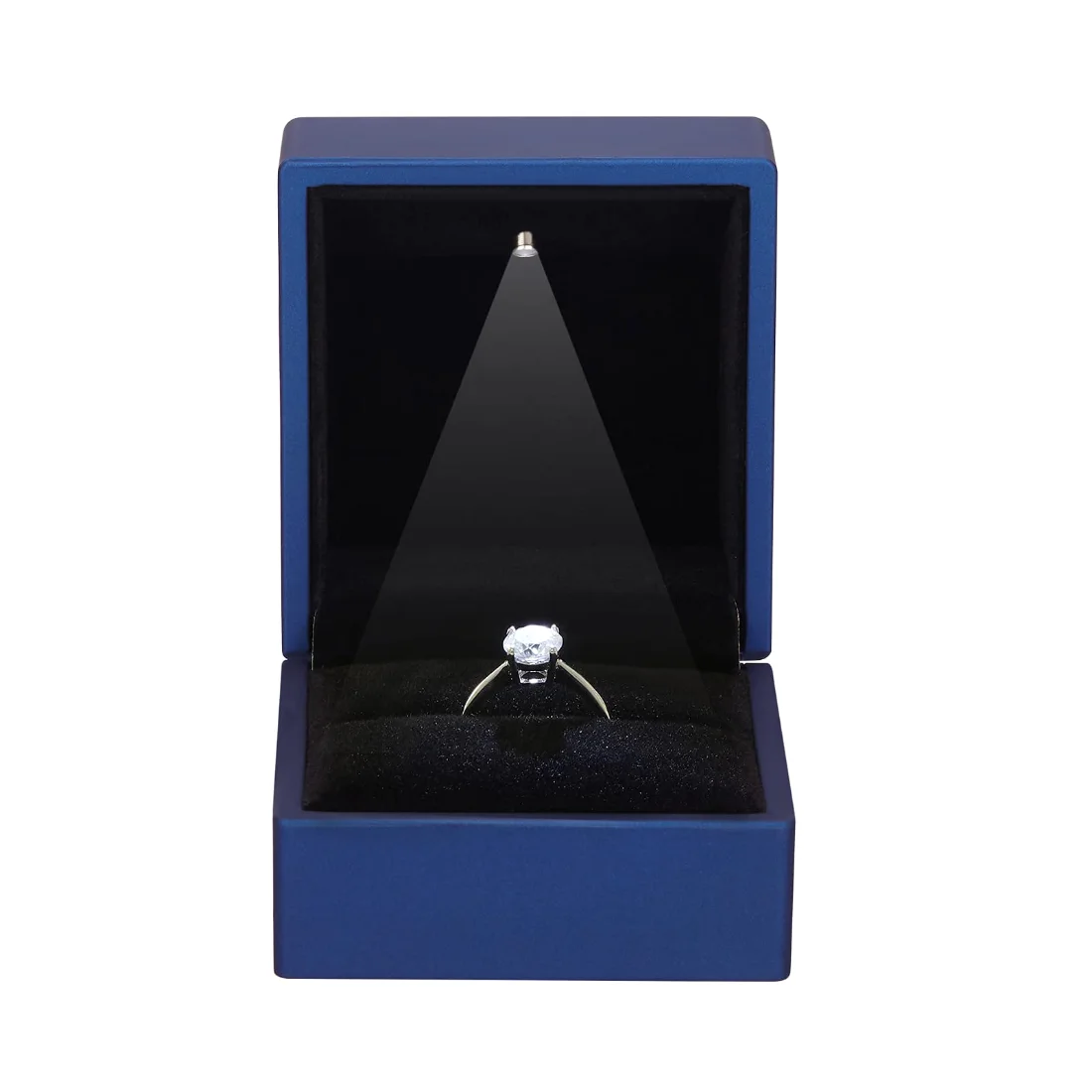LETURE LED Ring and Earring Boxes, Set of 2 in Blue, view 3
