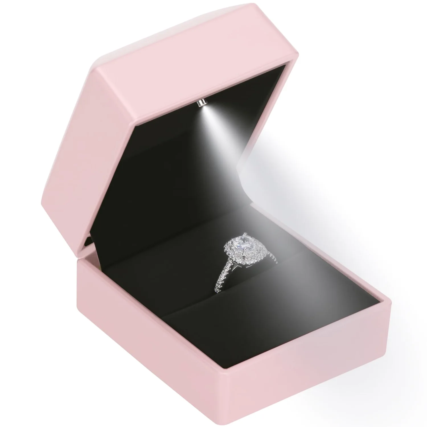 LETURE LED Ring Box in Pink