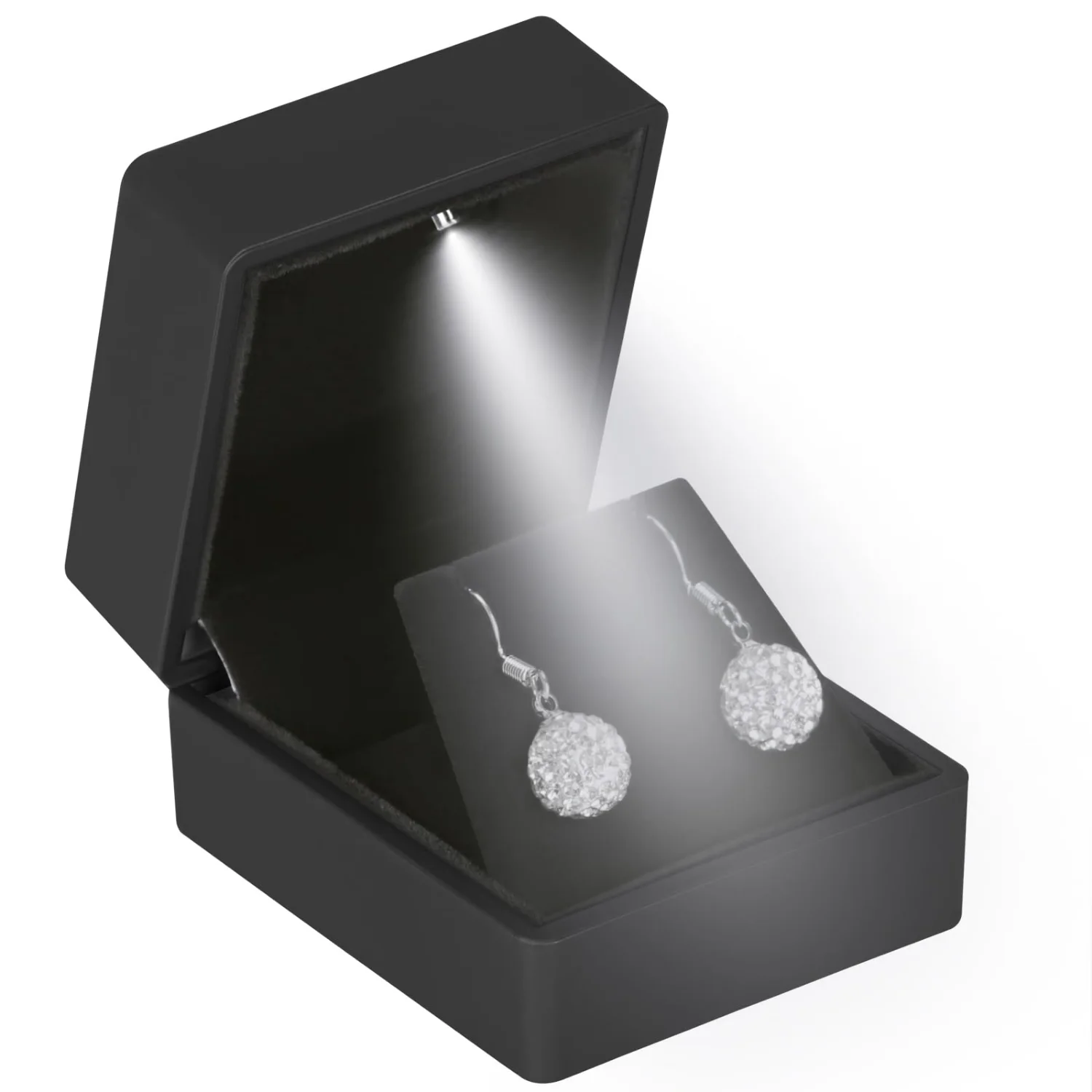 LETURE LED Stud Earring Box in Black
