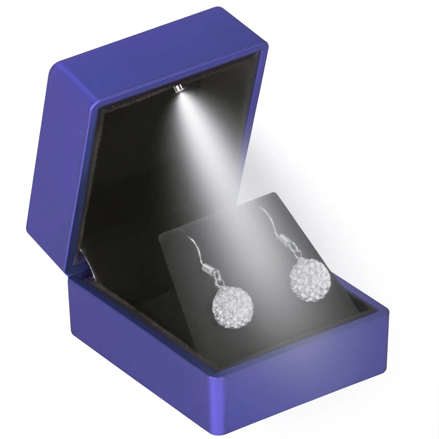 LETURE LED Stud Earring Box in Blue