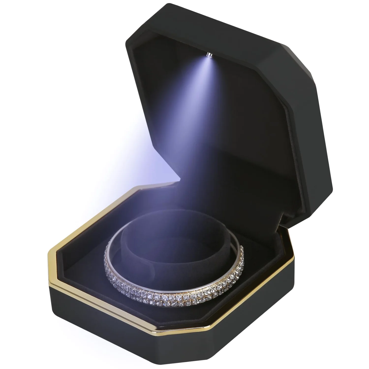 LETURE Luxury LED Bracelet Box in Black