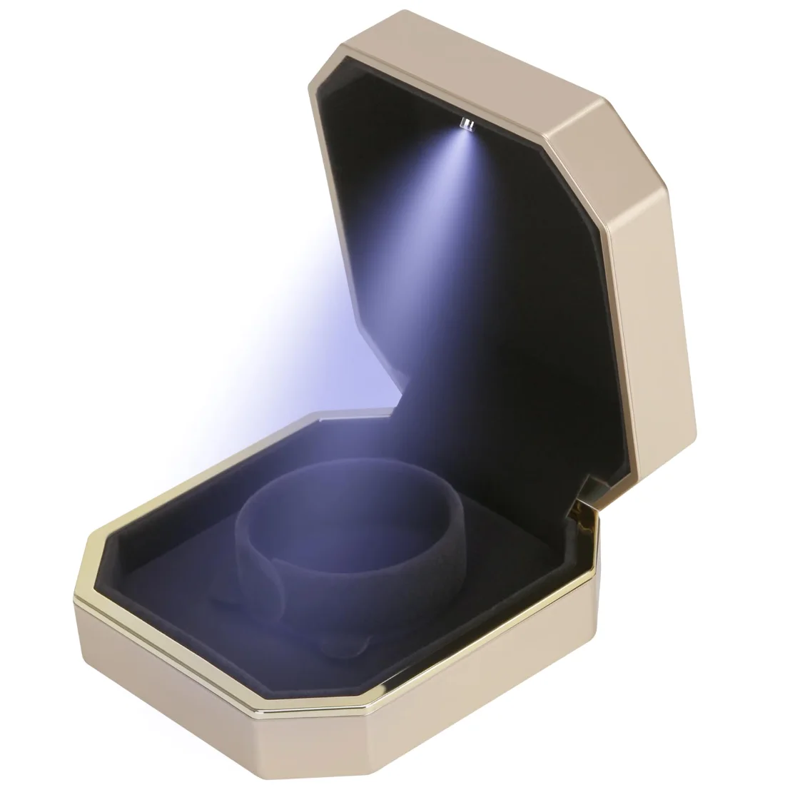LETURE Luxury LED Bracelet Box in Gold, view 5