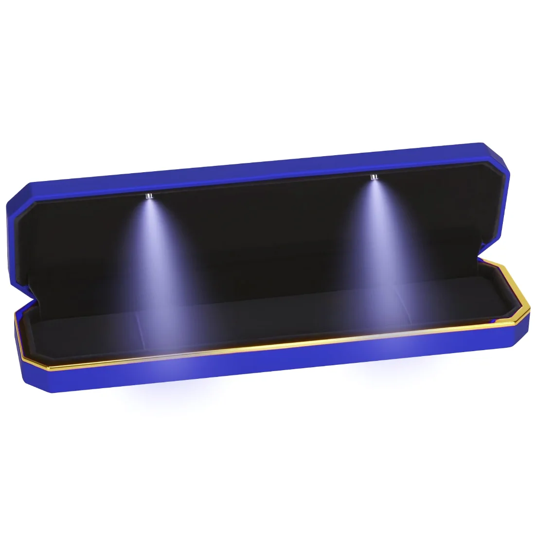 LETURE Luxury LED Long Chain Box in Blue, view 4
