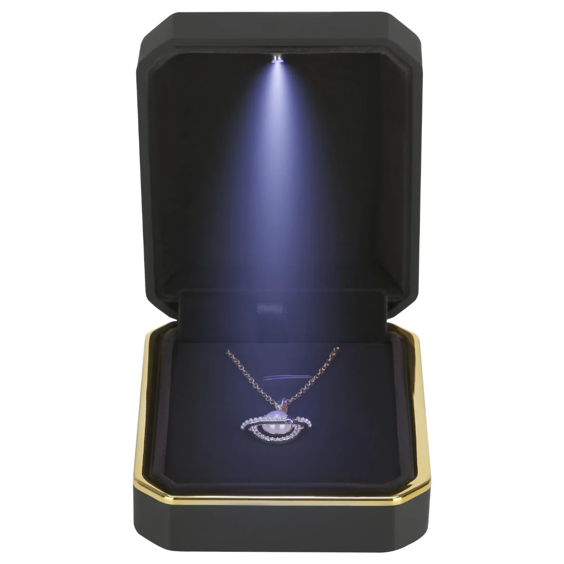 LETURE Luxury LED Pendant Box in Black, view 3
