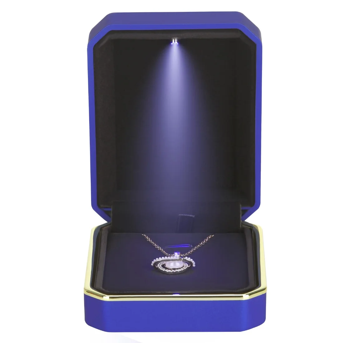 LETURE Luxury LED Pendant Box in Blue, view 3