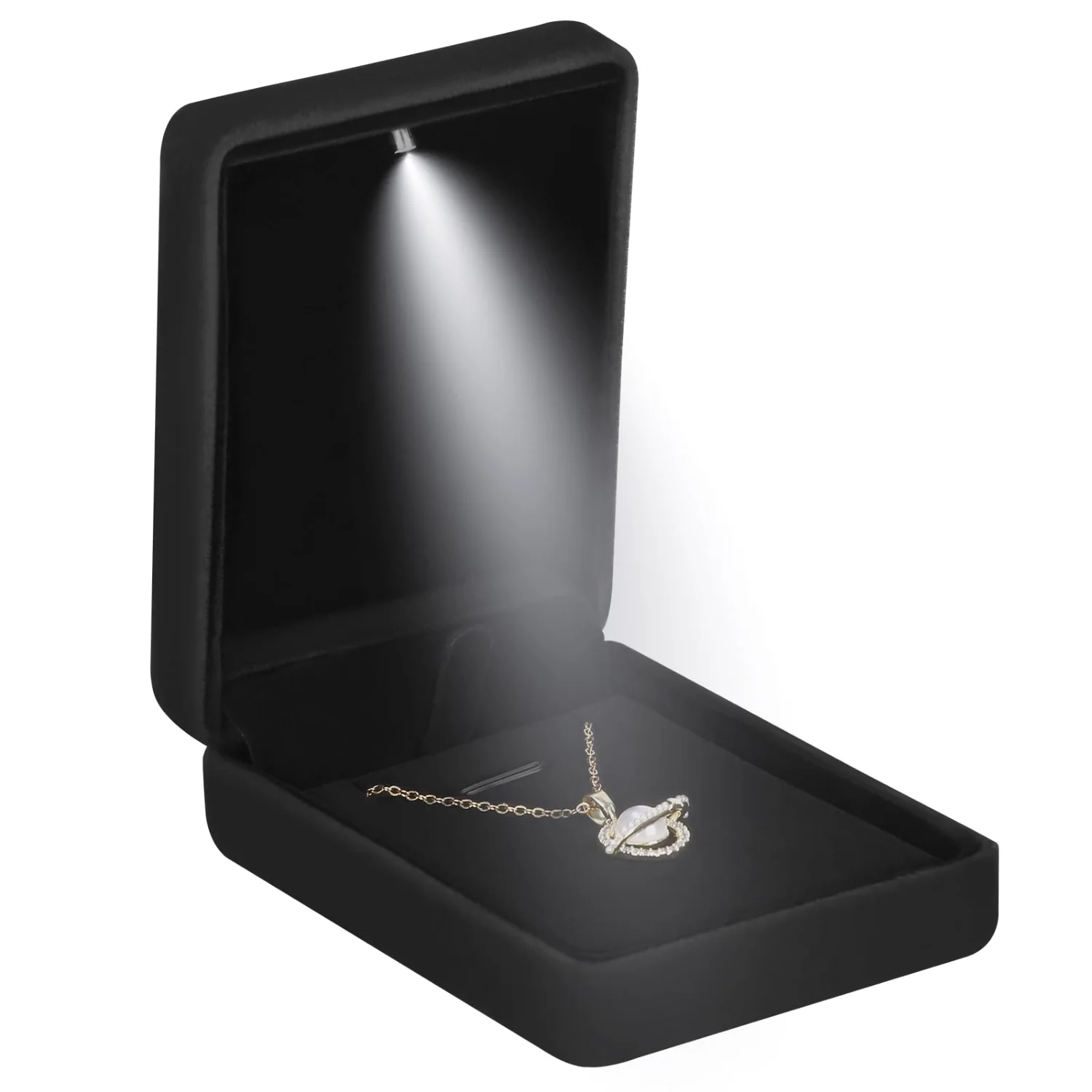 LETURE Metal LED Pendant Box in Black
