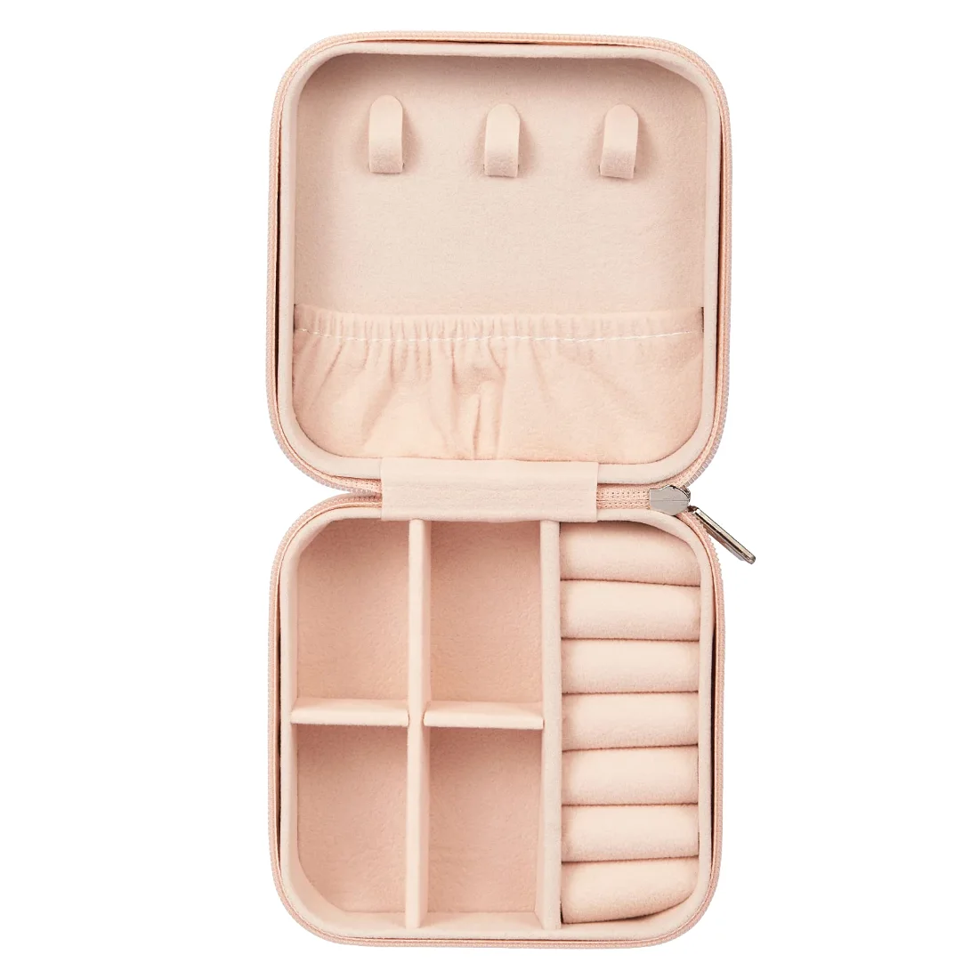 LETURE Mini Travel Jewelry Case in Pink, view 3