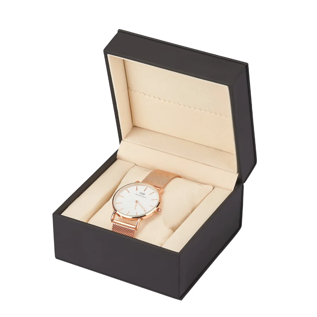 LETURE Single Watch Box with Pillow in Black, view 5