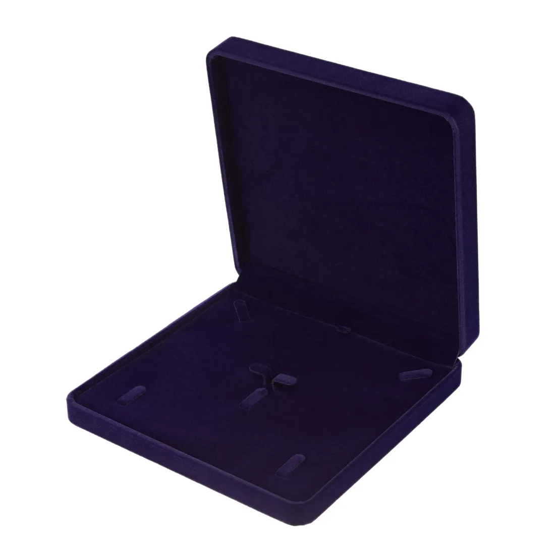 LETURE Square Velvet Set Box in Blue, view 5