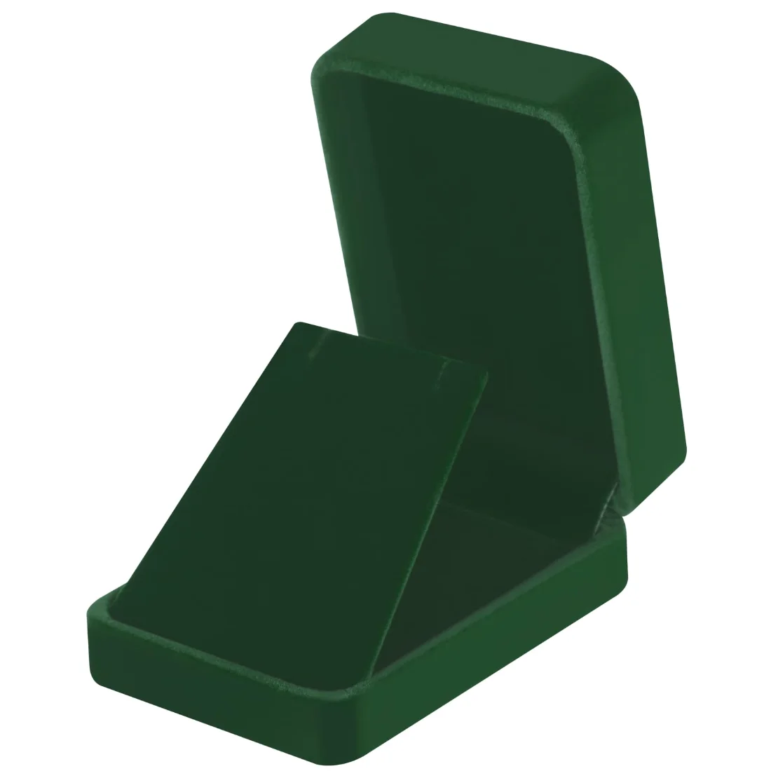LETURE Velvet Pendant Boxes, Set of 2 in Green, view 2