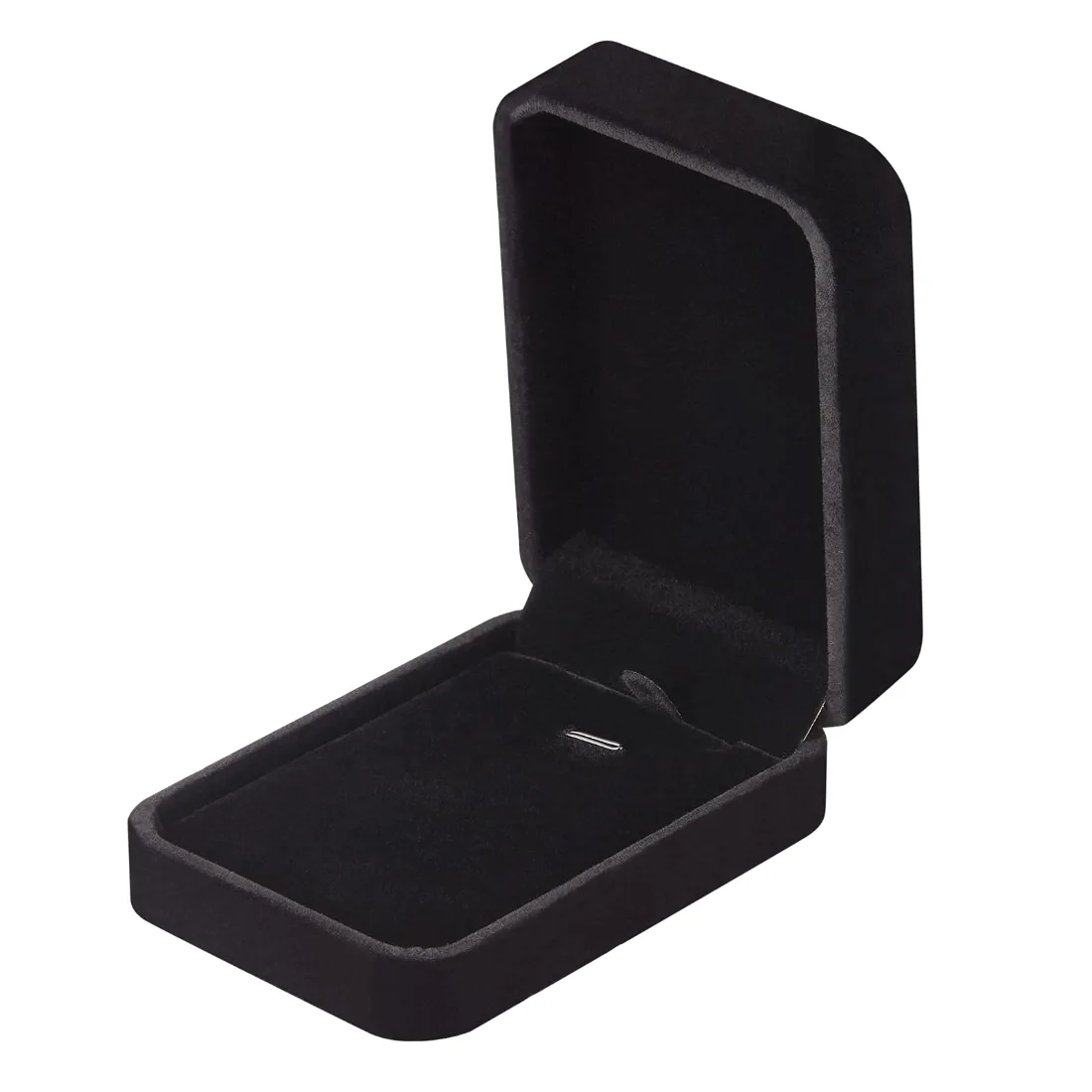 LETURE Velvet Pendant Boxes, Set of 3 in Black, view 5