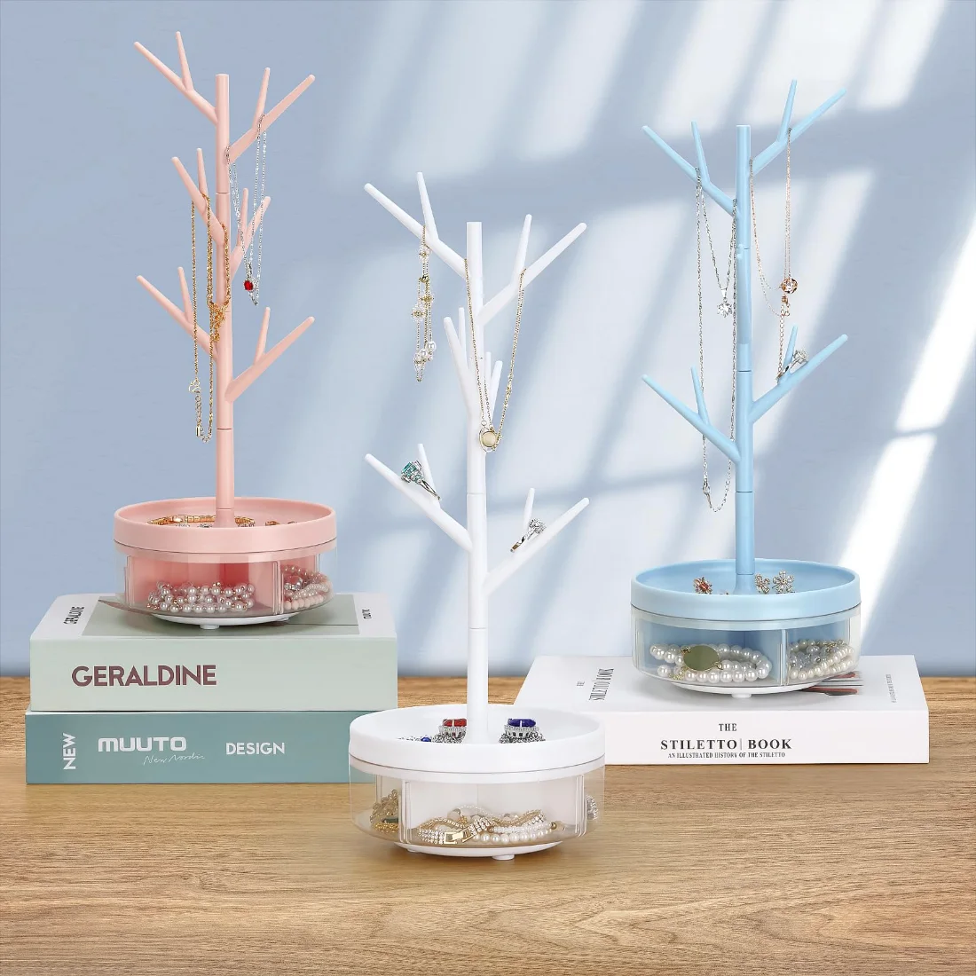 LETURE Branch Jewelry Stand in Pink, view 2