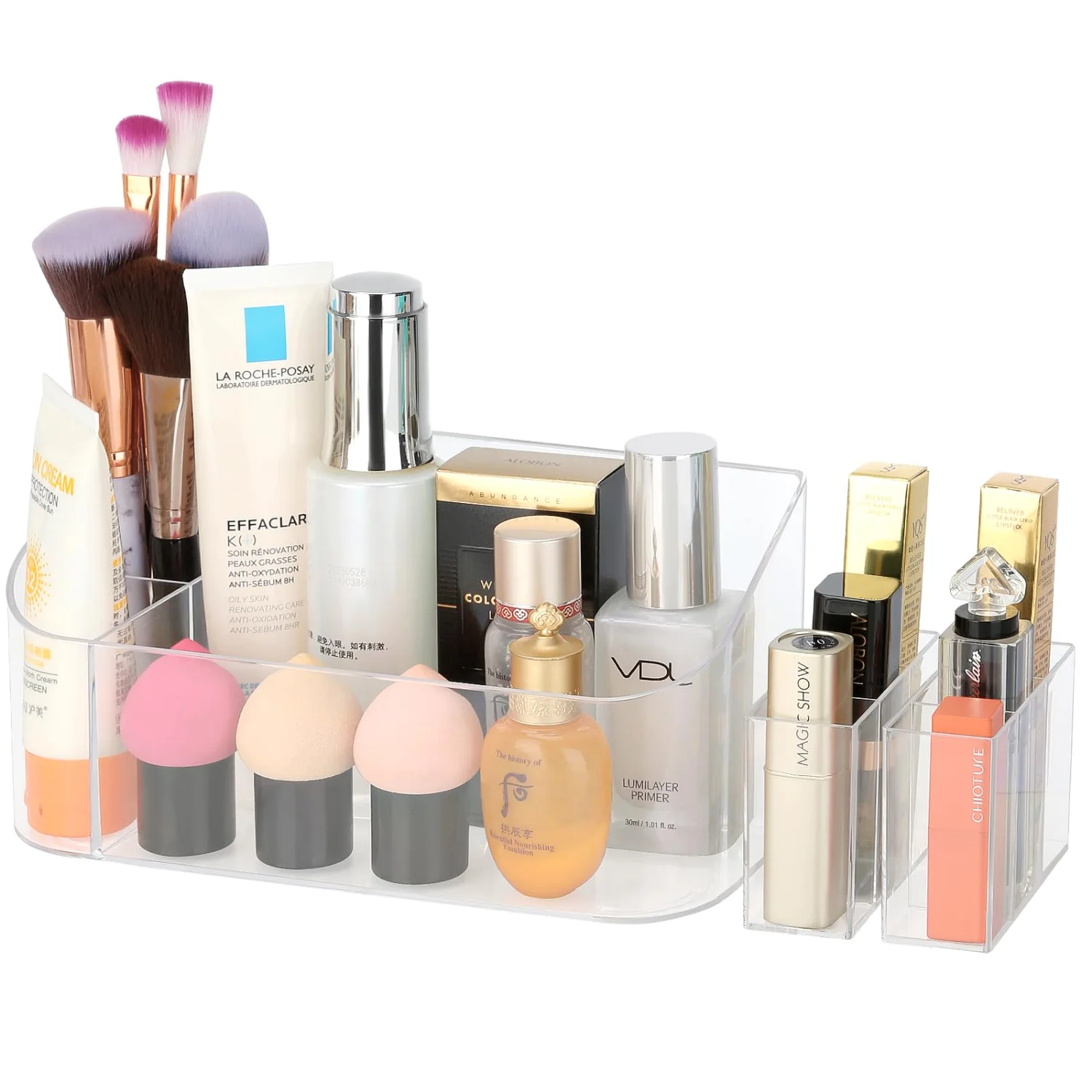 LETURE Clear Makeup Tray in Clear