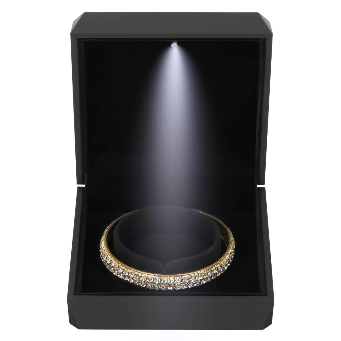 LETURE Elegant LED Bracelet Box in Black, view 4
