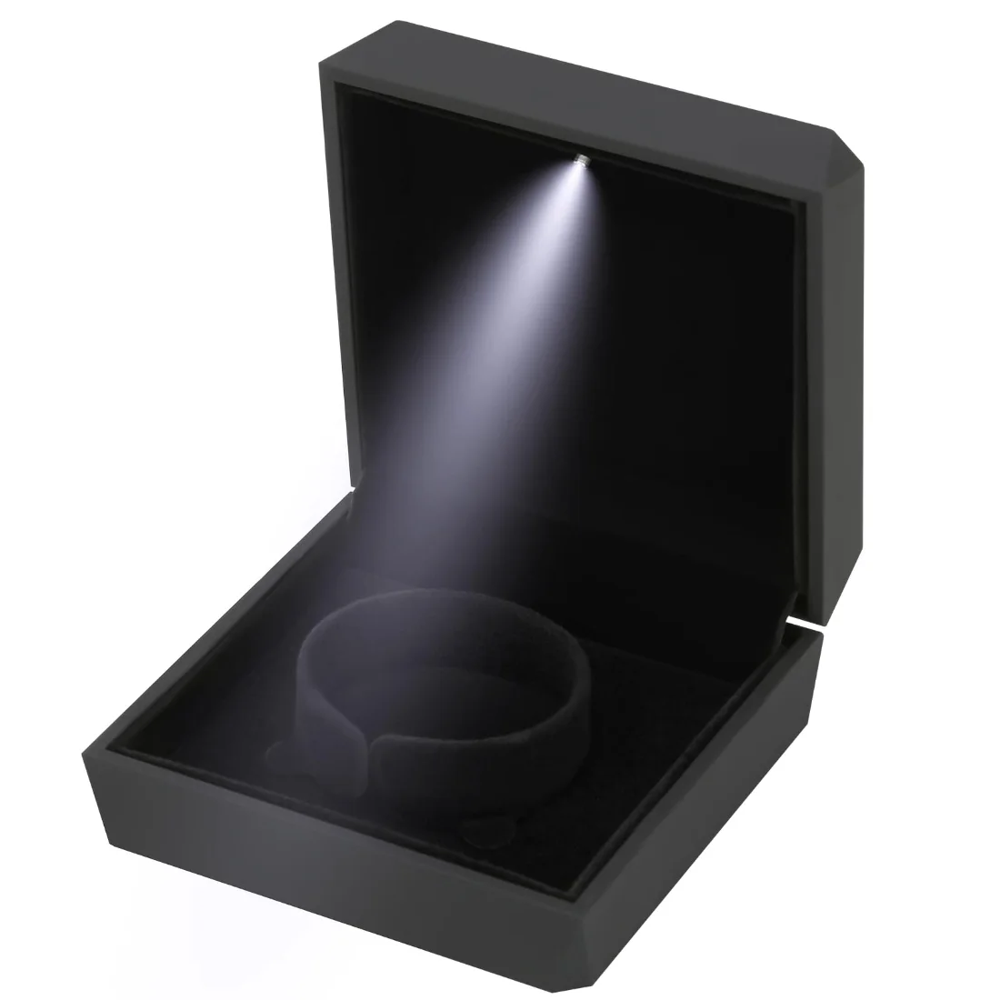 LETURE Elegant LED Bracelet Box in Black, view 5
