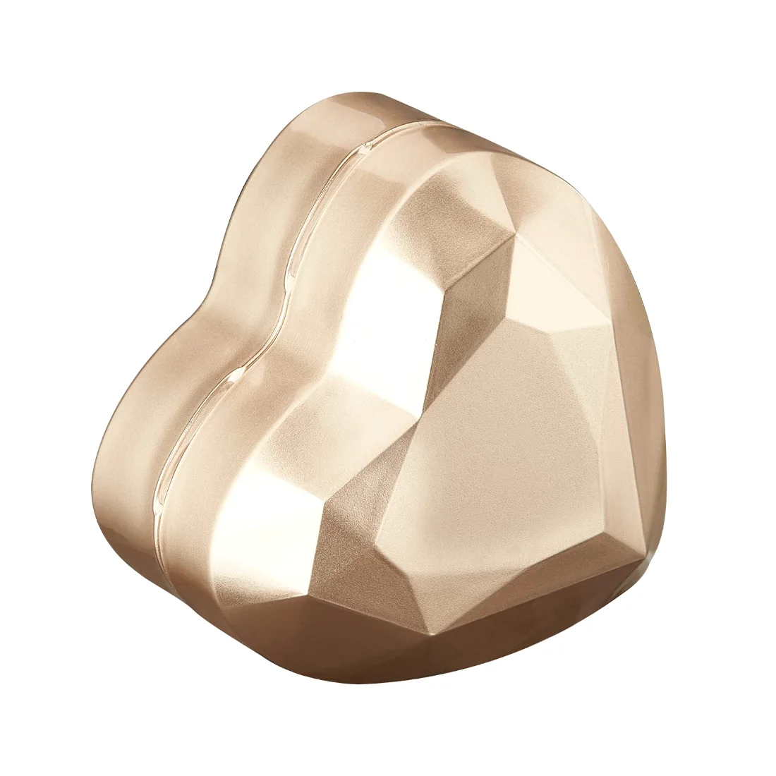 LETURE Heart LED Ring Box in Gold, view 3