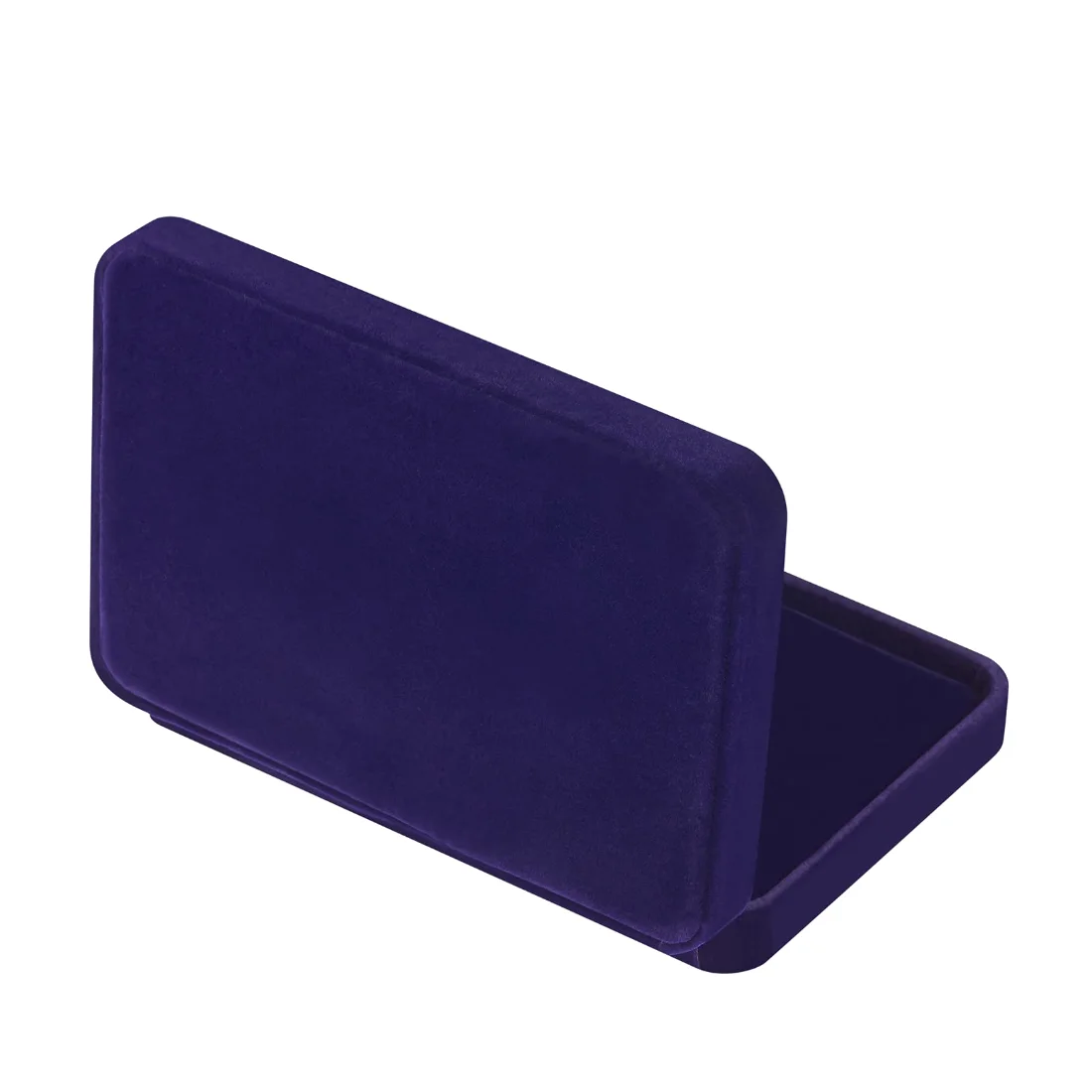 LETURE Large Velvet Set Box in Blue, view 3