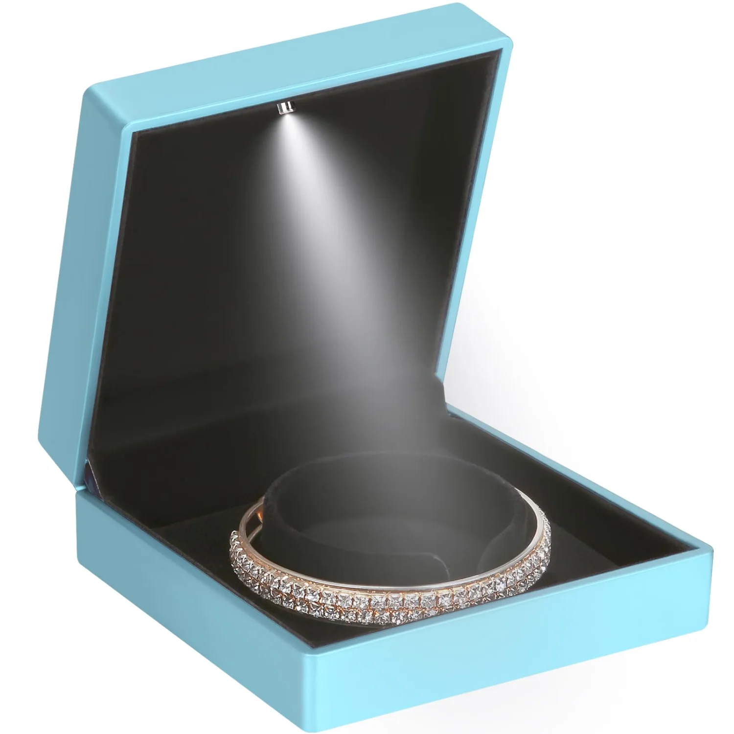 LETURE LED Bracelet Box in Daphne Blue