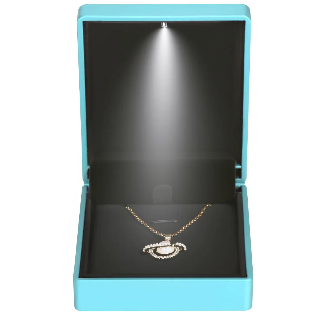 LETURE LED Pendant Box in Blue, Style 2, view 3
