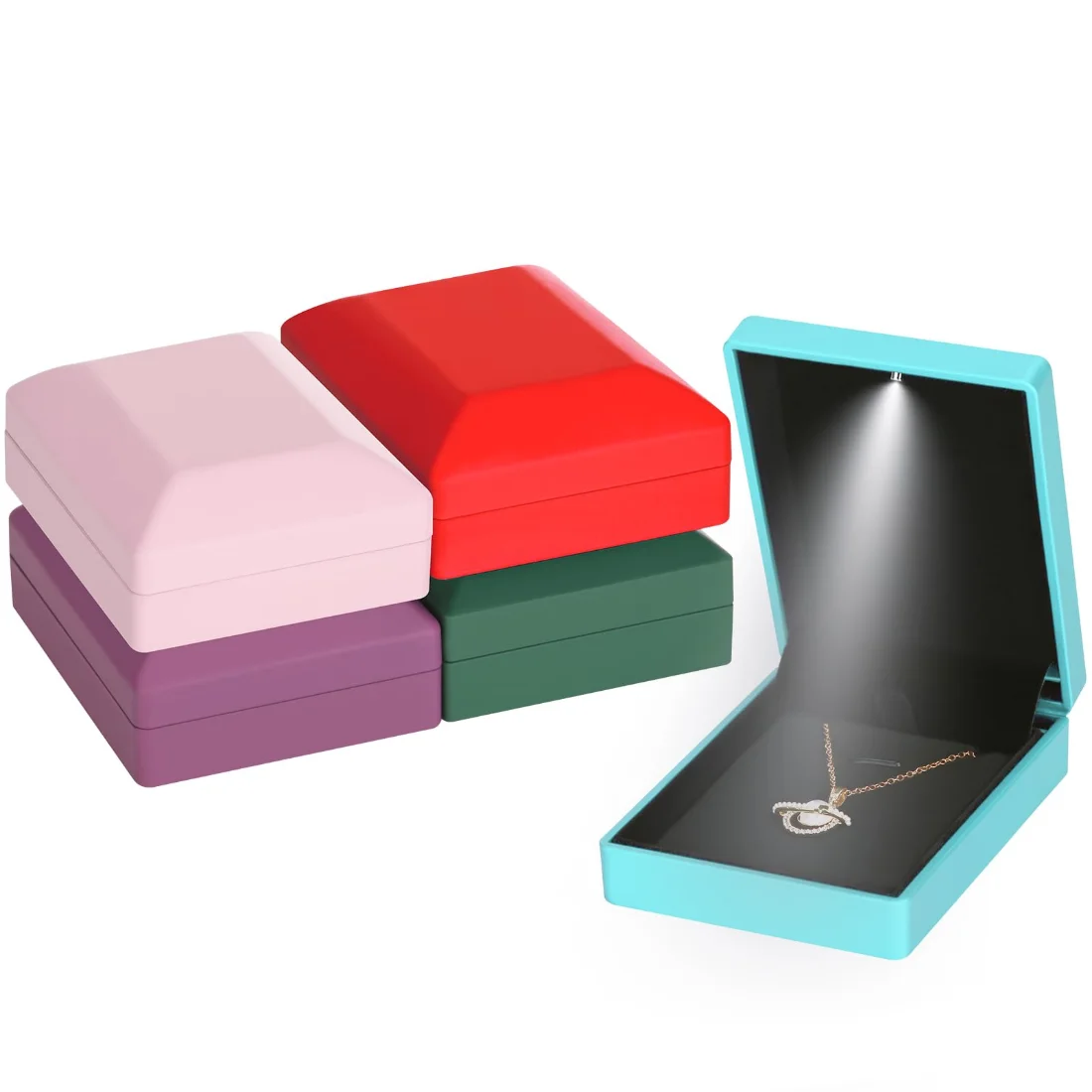 LETURE LED Pendant Box in Blue, Style 2, view 5