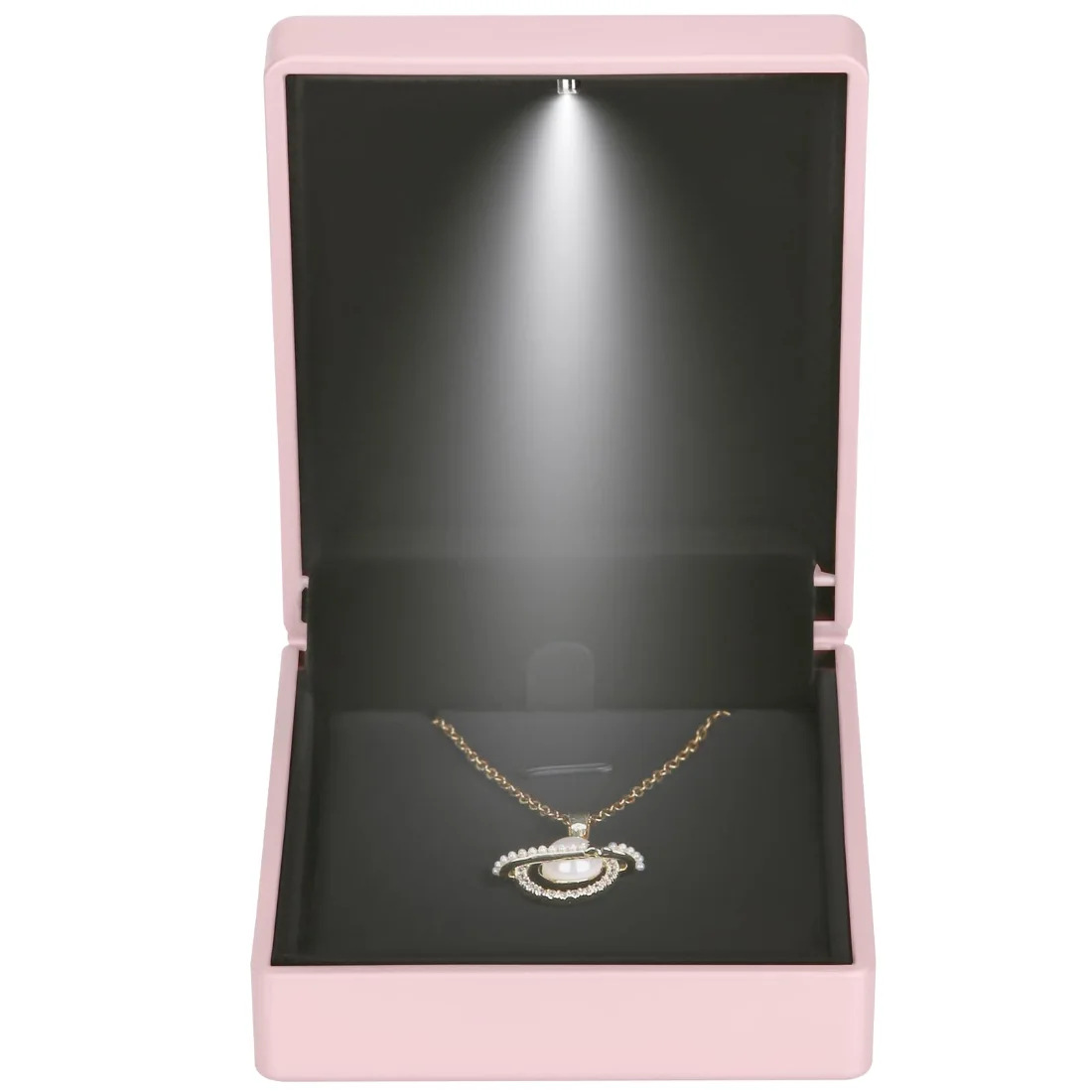 LETURE LED Pendant Box in Pink, view 5