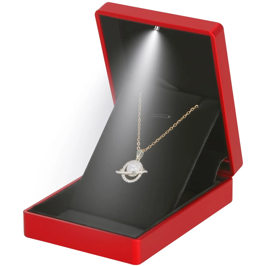 LETURE LED Pendant Box in Red, view 2