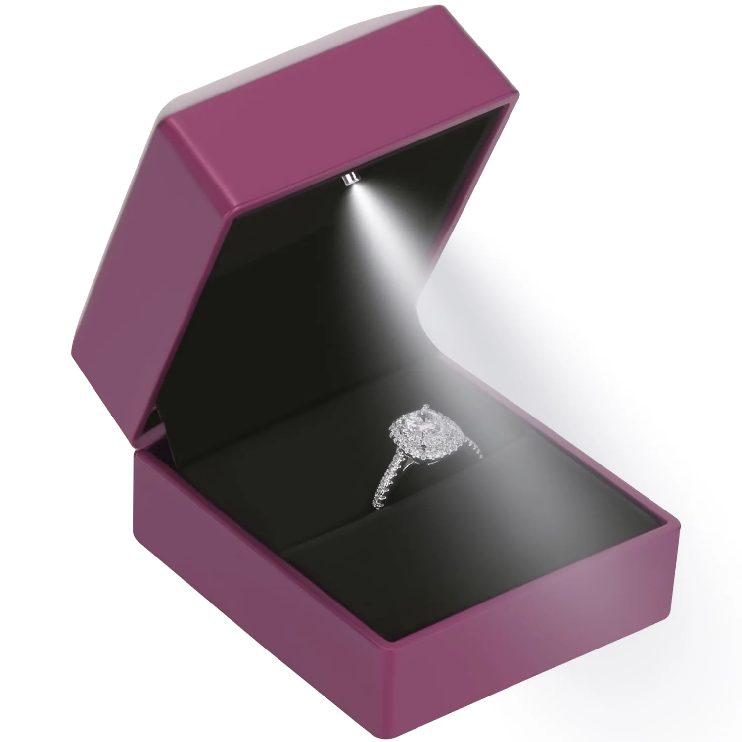 LETURE LED Ring Box in Purple