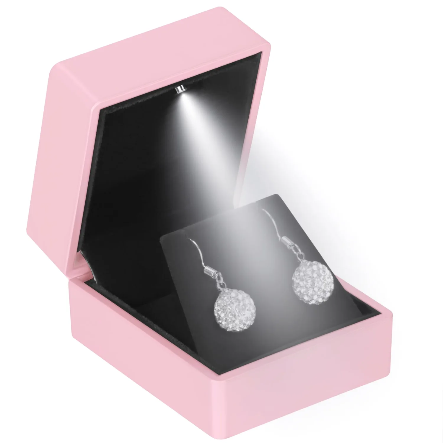 LETURE LED Stud Earring Box in Pink