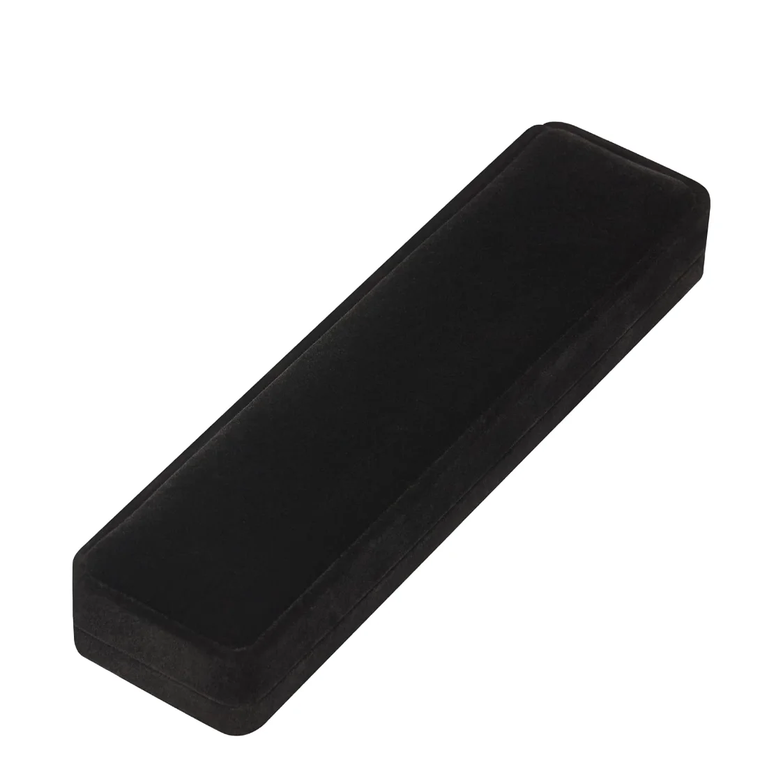 LETURE Long Velvet Chain Boxes, Set of 2 in Black, view 3