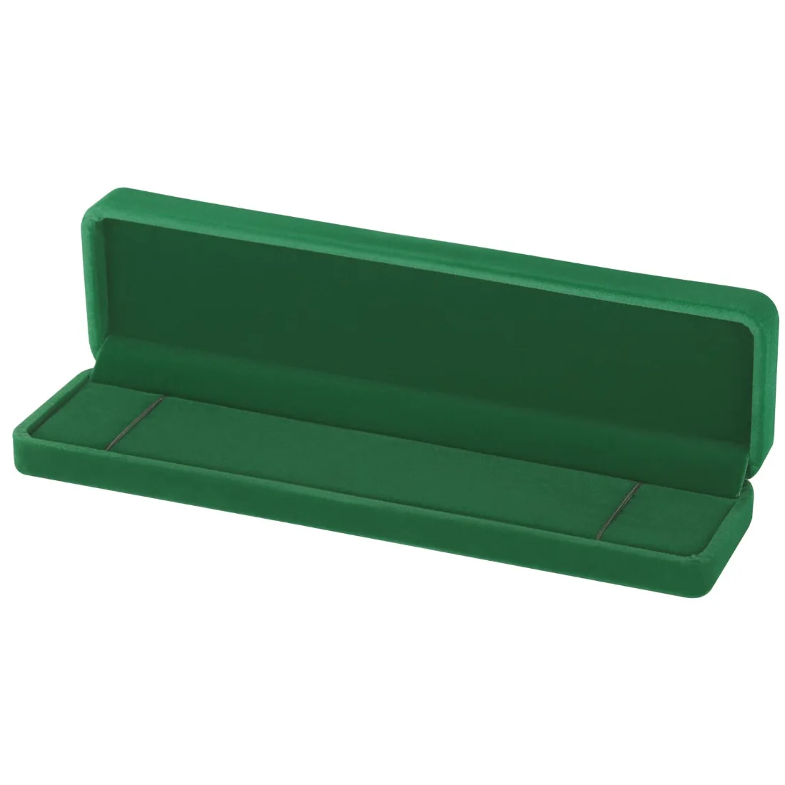 LETURE Long Velvet Chain Boxes, Set of 2 in Green, view 3