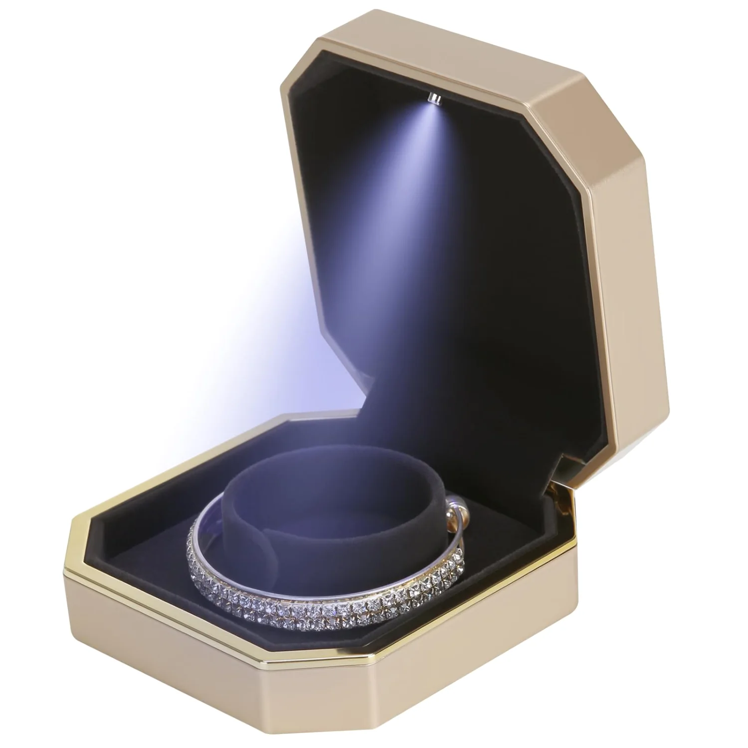 LETURE Luxury LED Bracelet Box in Gold
