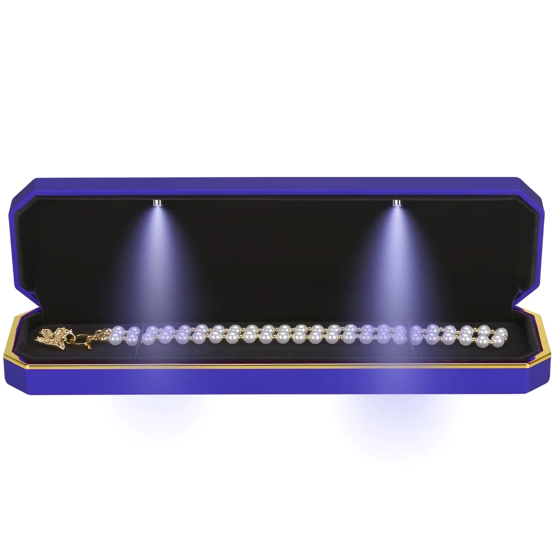 LETURE Luxury LED Long Chain Box in Blue, view 5