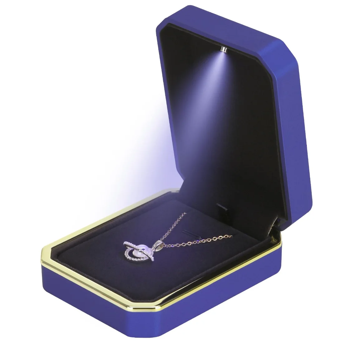LETURE Luxury LED Pendant Box in Blue, view 2