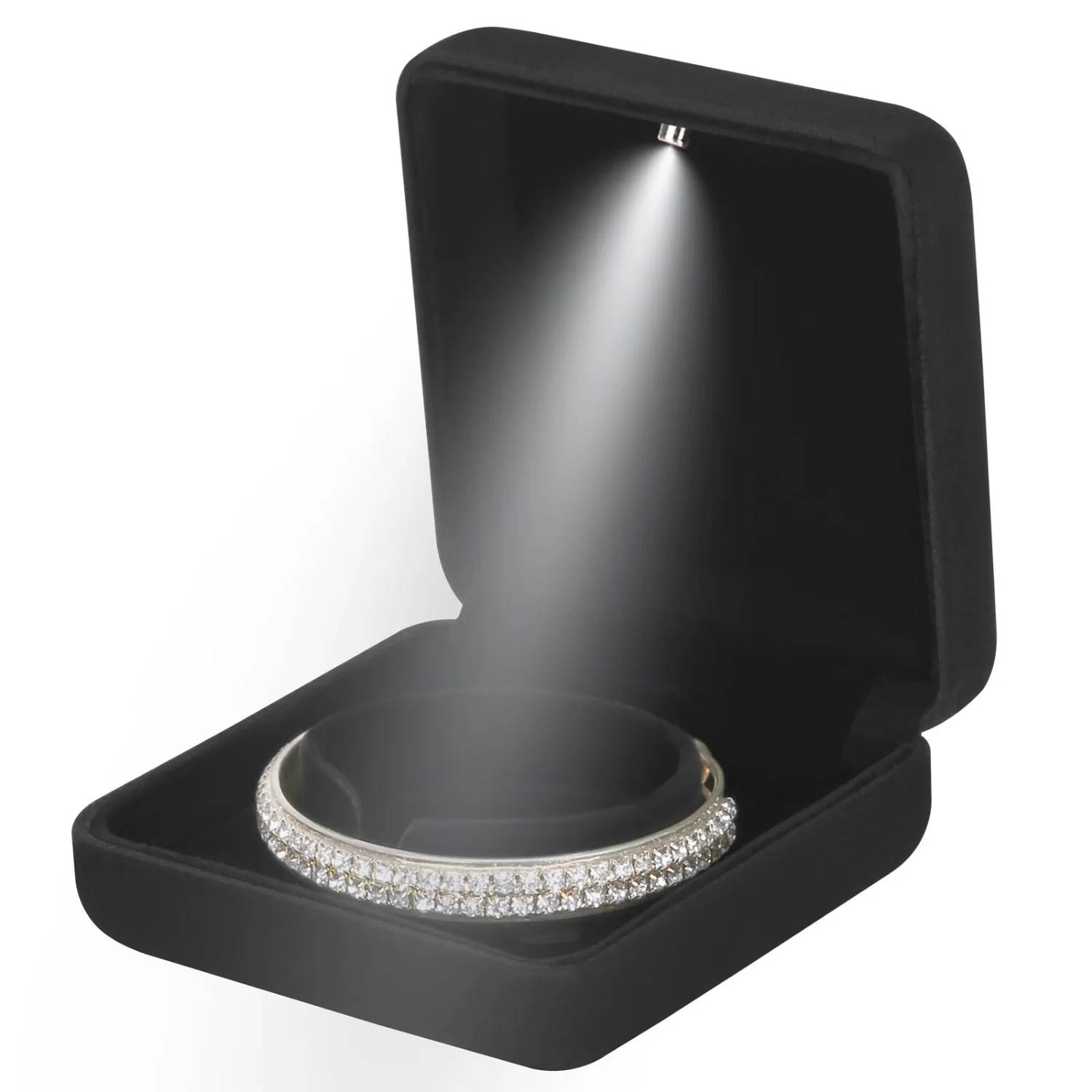 LETURE Metal LED Bracelet Box in Black