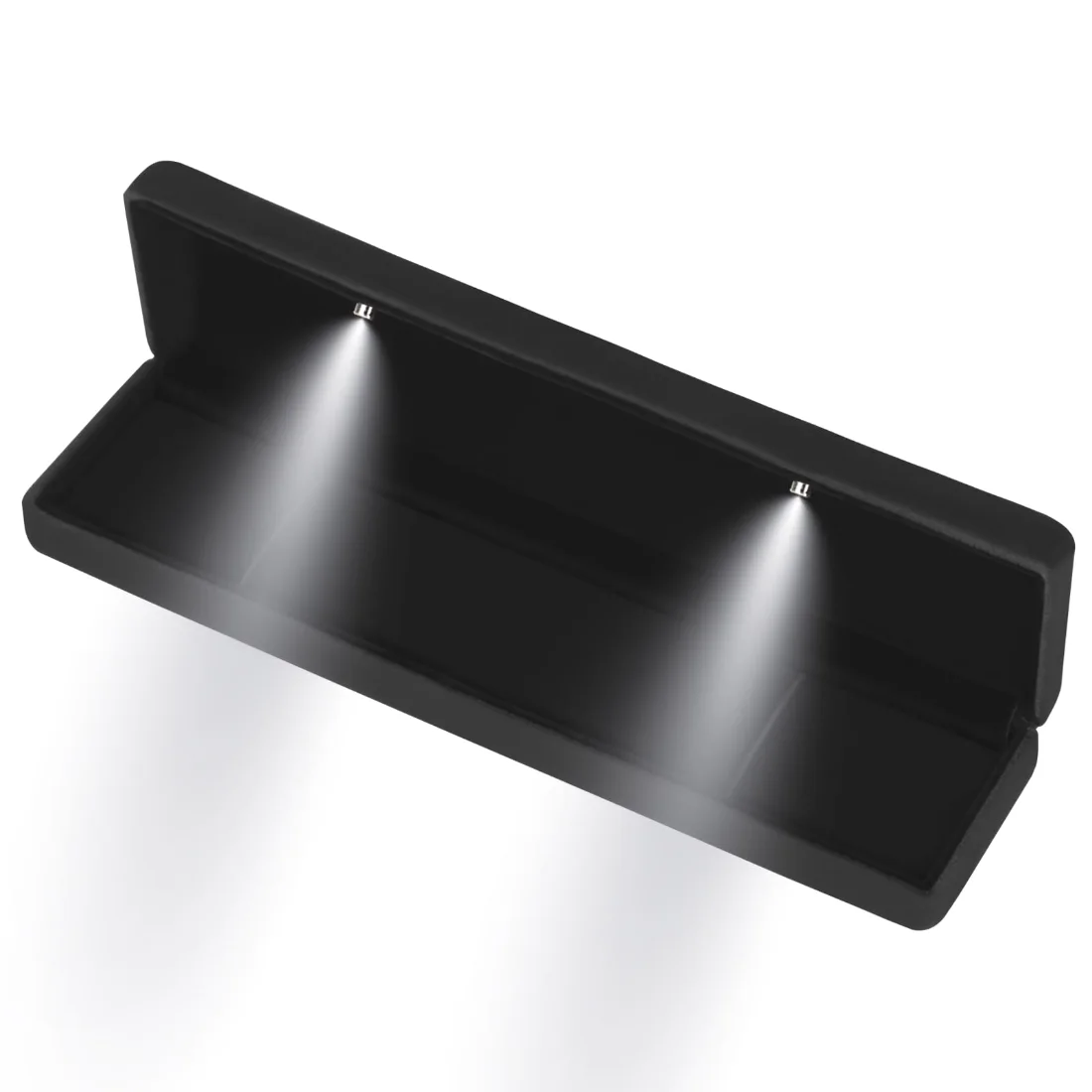 LETURE Metal LED Long Chain Box in Black, view 3