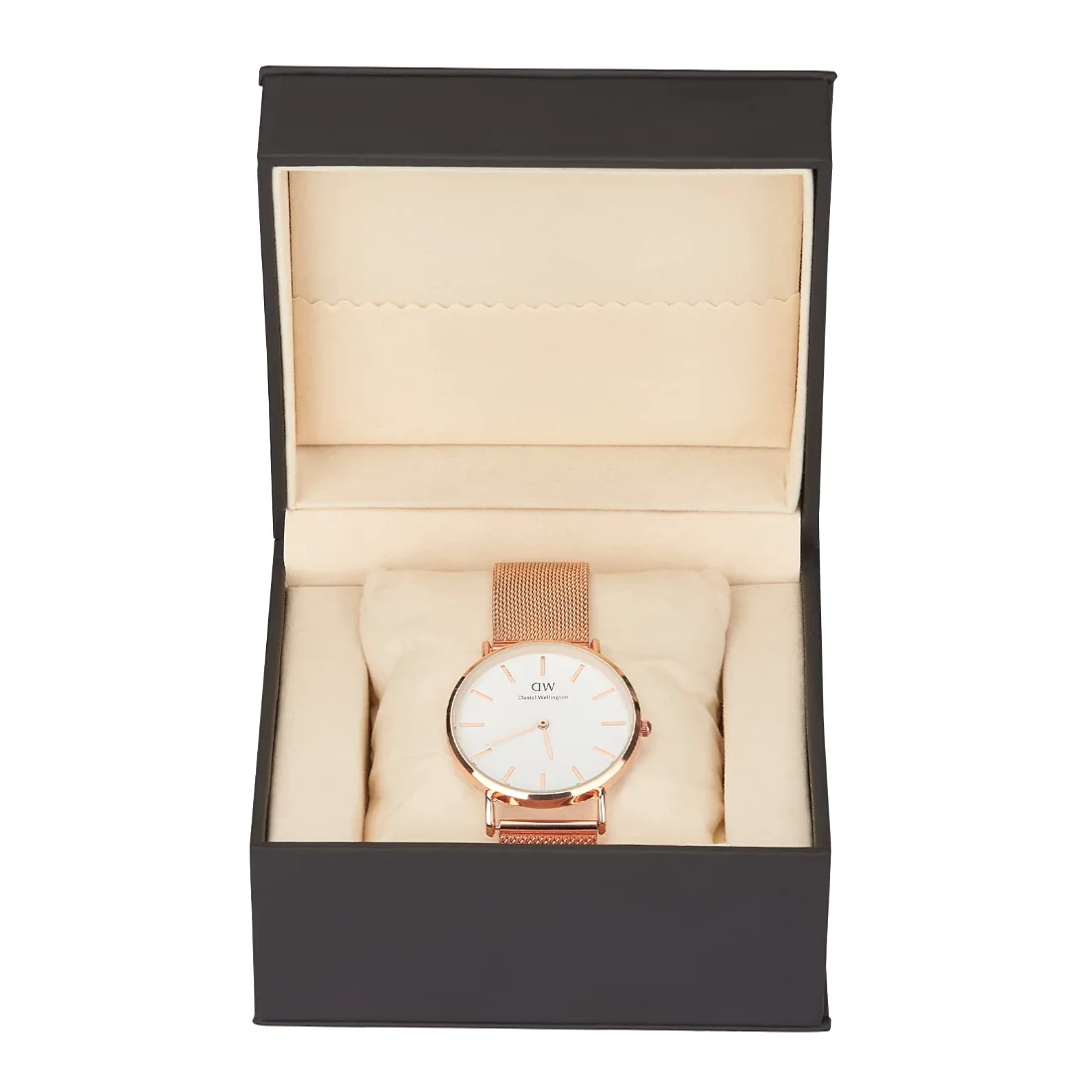 LETURE Single Watch Box with Pillow in Black, view 4
