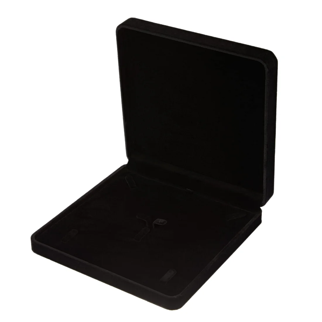 LETURE Square Velvet Set Box in Black, view 5