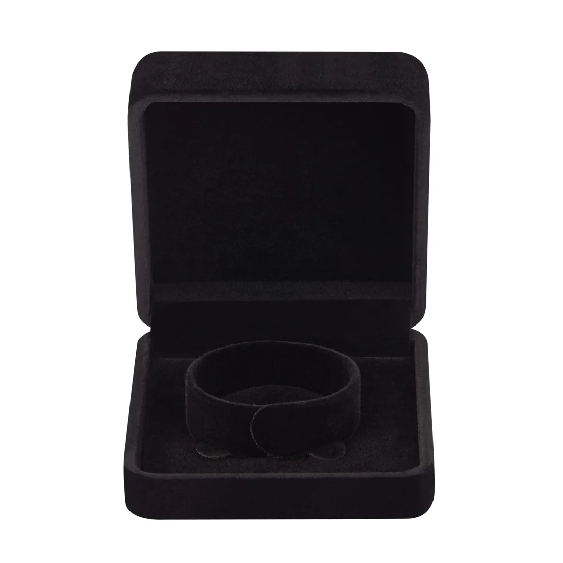LETURE Velvet Bracelet Boxes, Set of 2 in Black, view 4