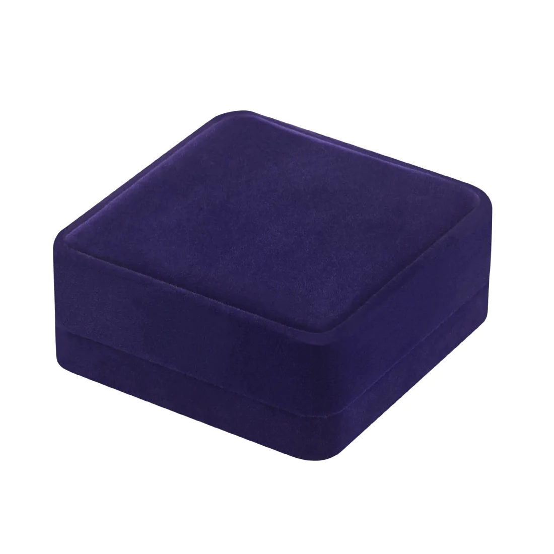LETURE Velvet Bracelet Boxes, Set of 4 in Blue, view 2