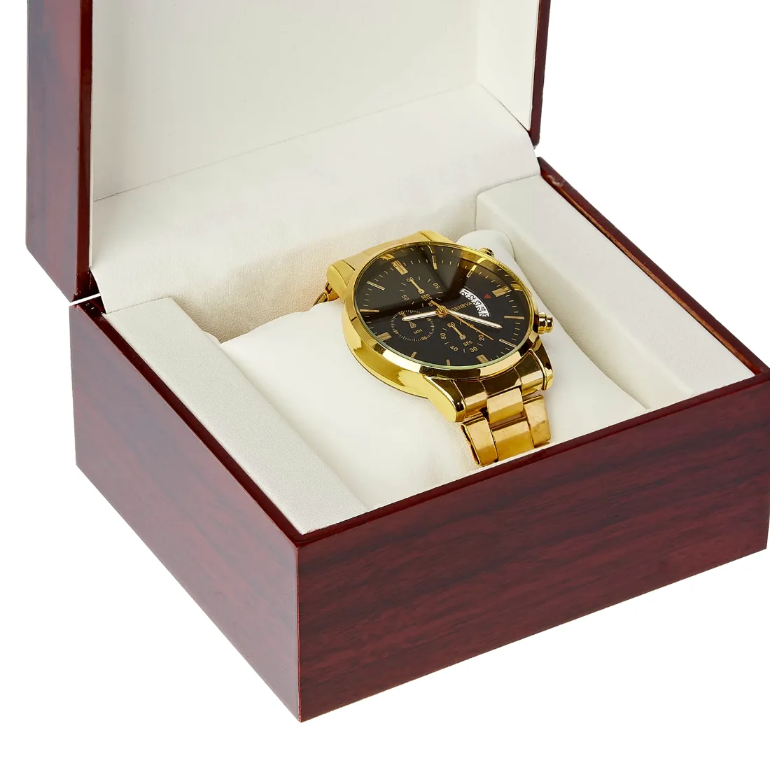 LETURE Wooden Single Watch Box in White, view 5